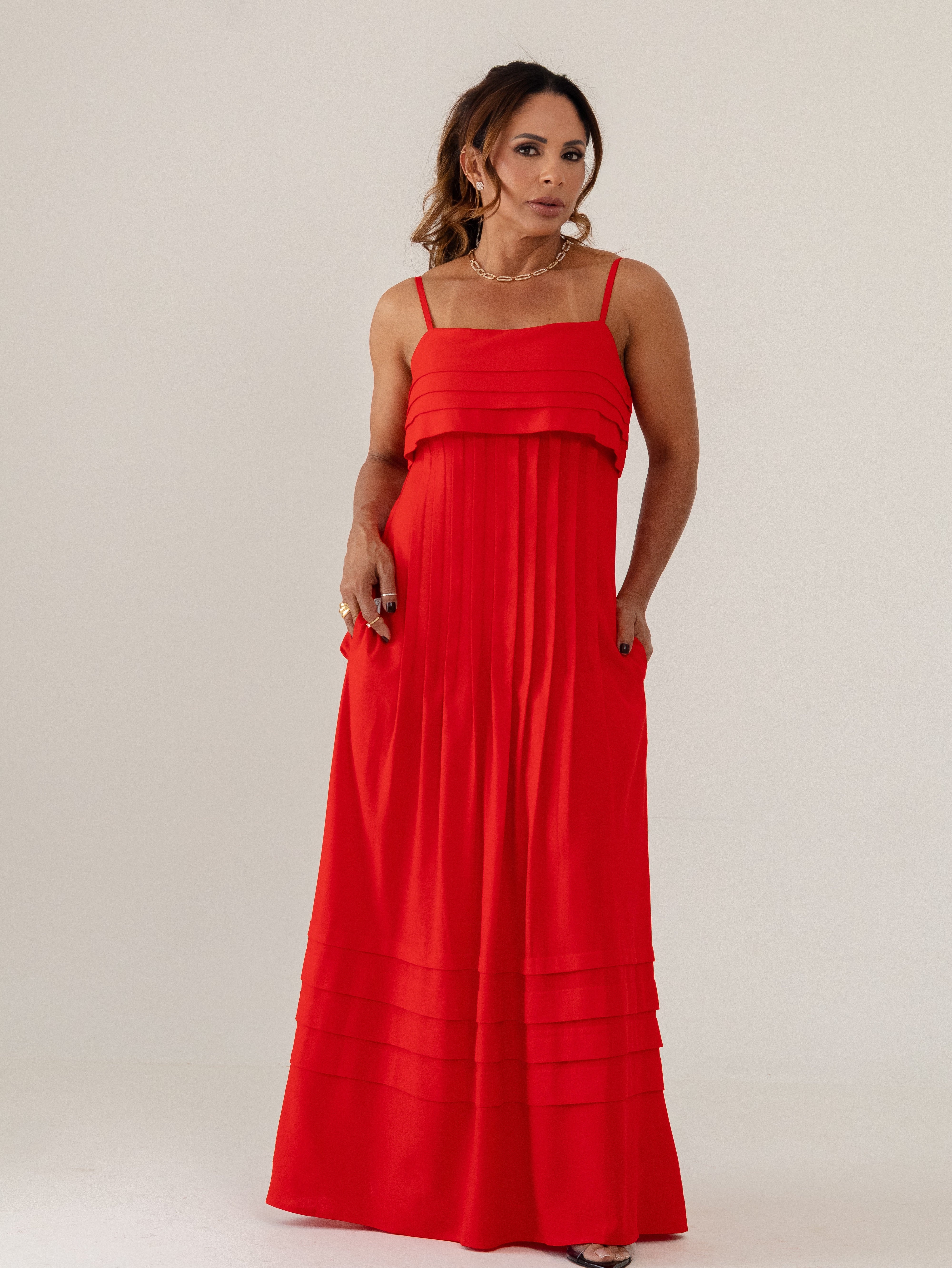 Vestido Pregas | Donna50