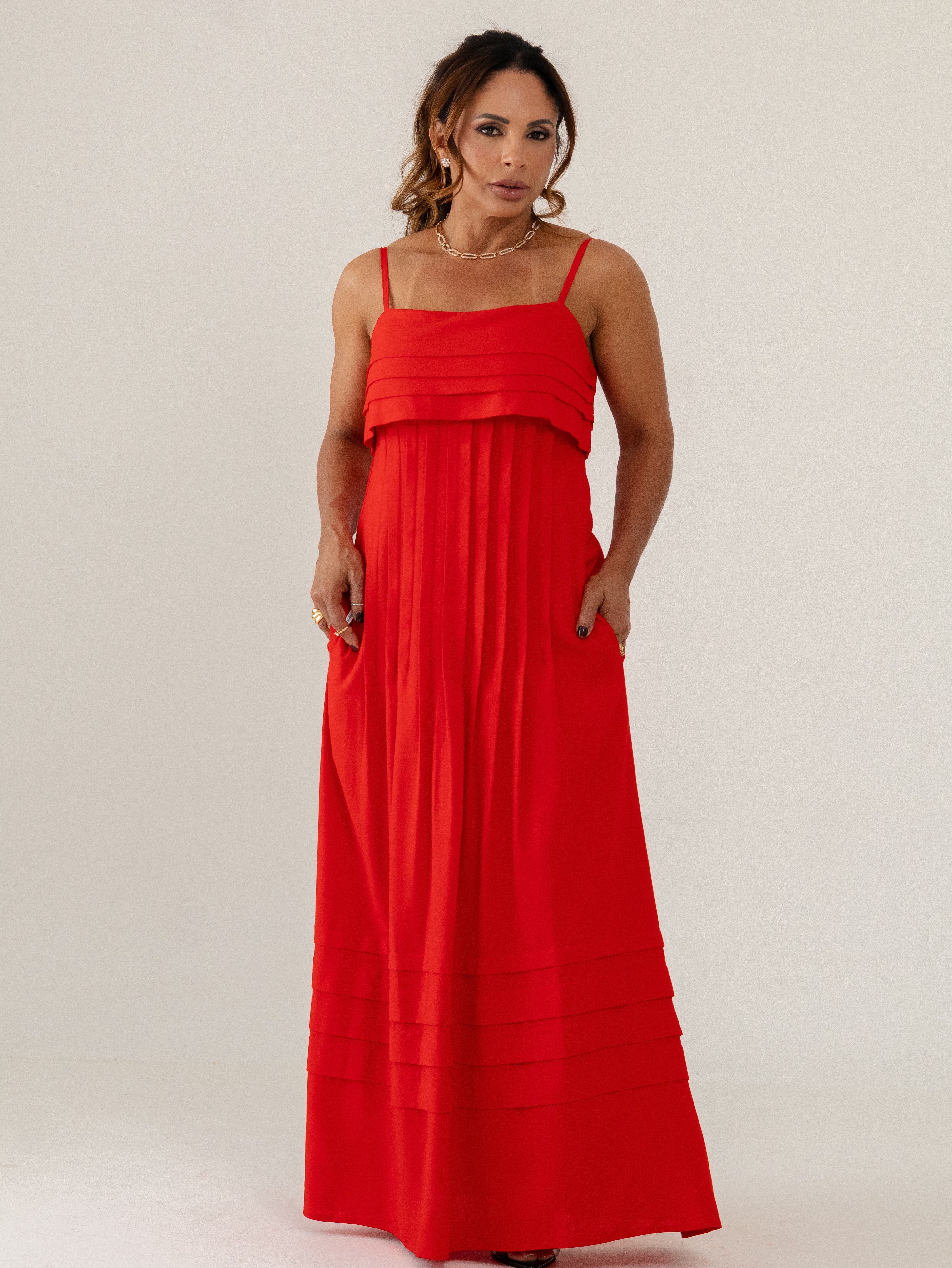 Vestido Pregas | Donna50